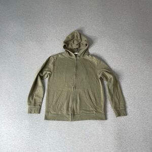 H&M Women’s Solid Olive Green Full-Zip Hoodie